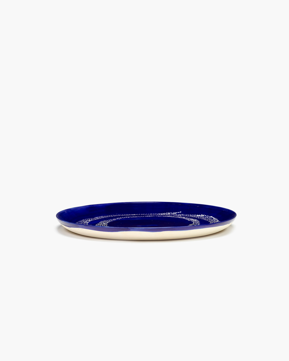 Serax - Ottolenghi - Bord L Donkerblauw Dots Wit Feast - Set van 2