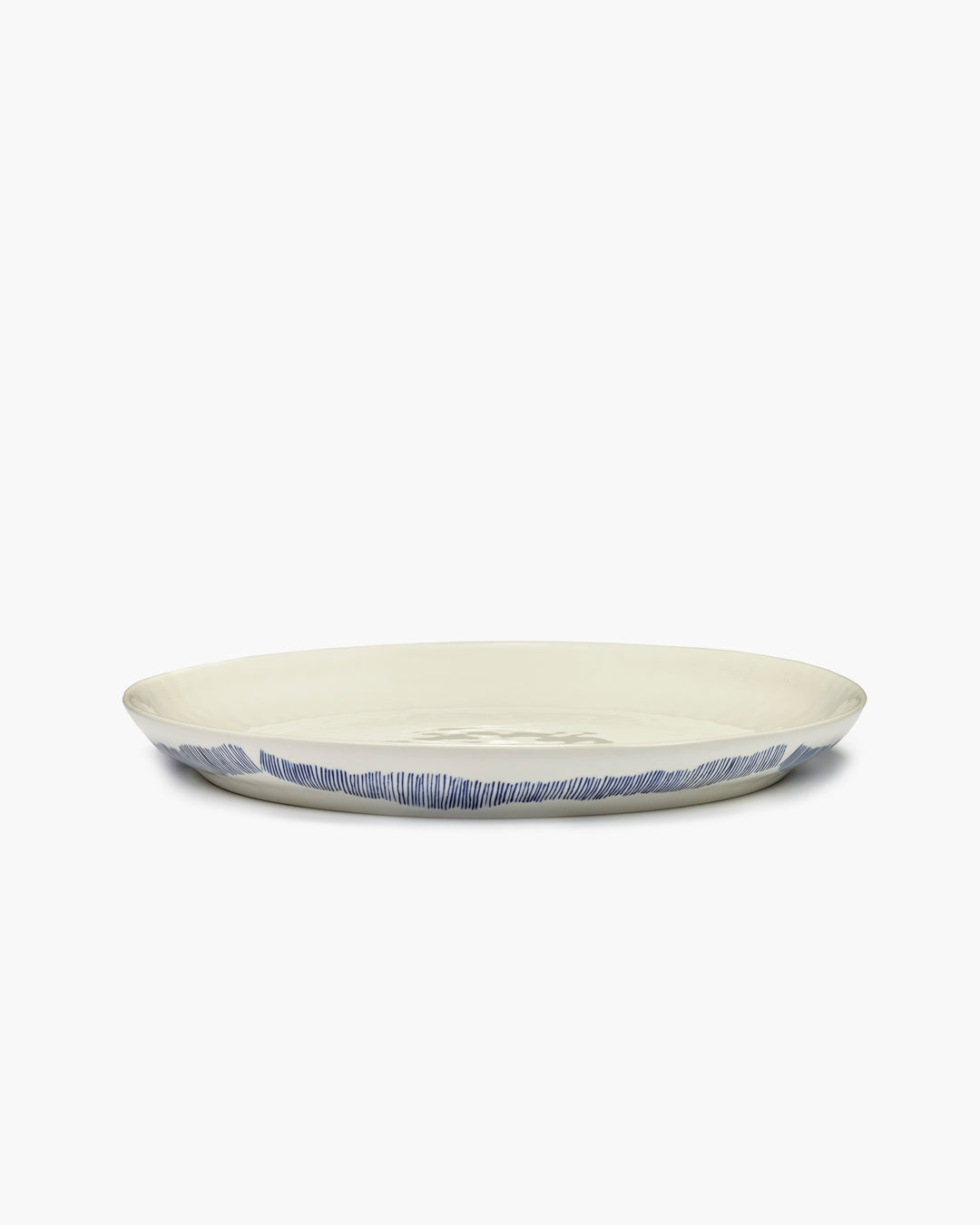 Serax - Ottolenghi - Serveerschotel S Wit Stripes Blauw Feast