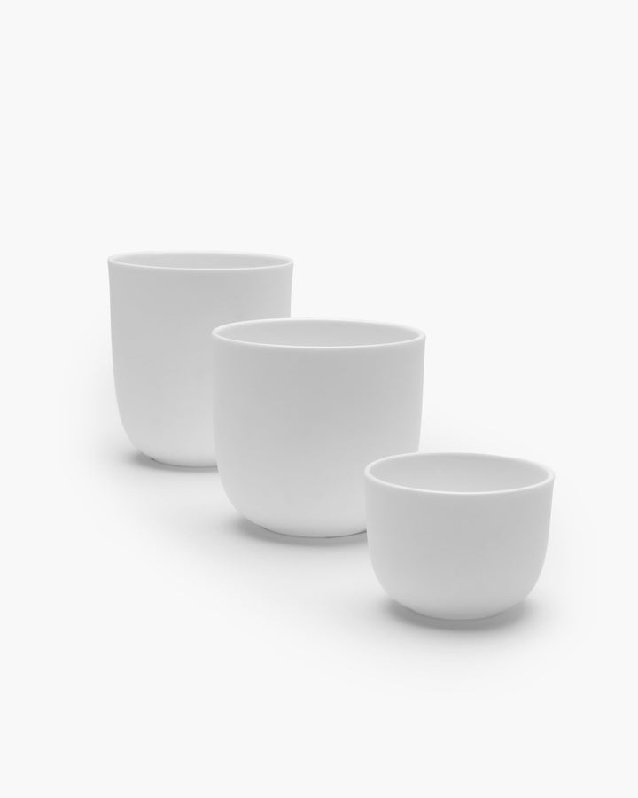 Espressokop zonder Oor Geglazuurd Wit Base