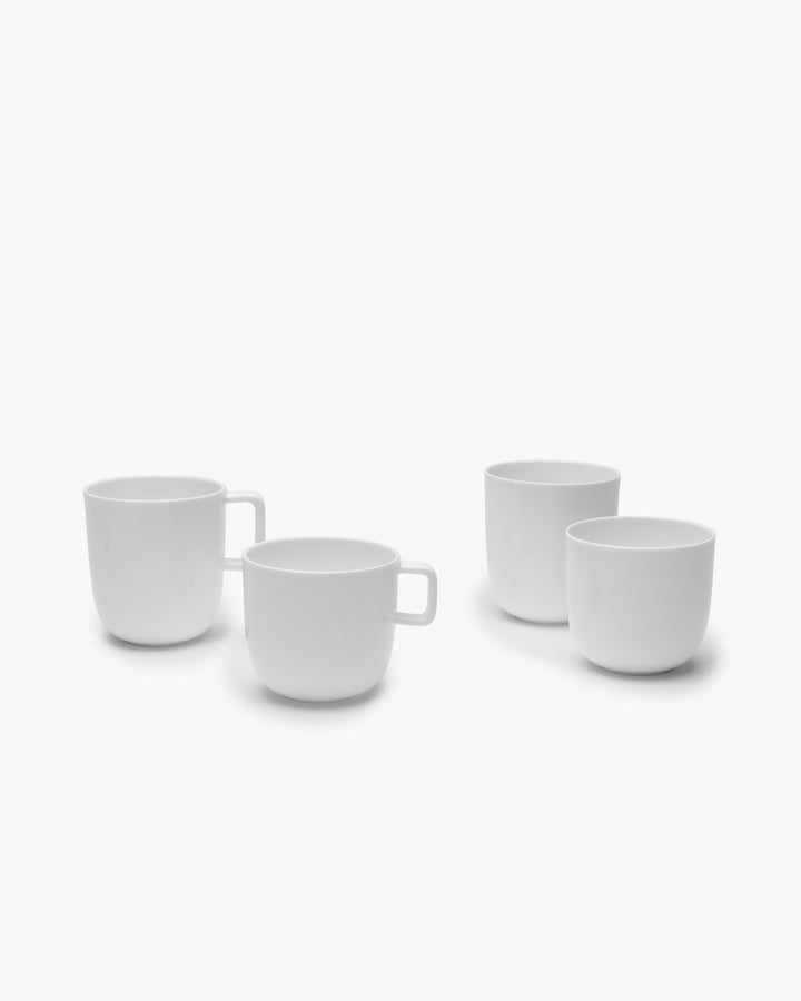 Serax - Piet Boon - Koffiekop Excl Handvat Wit Base - Set van 4