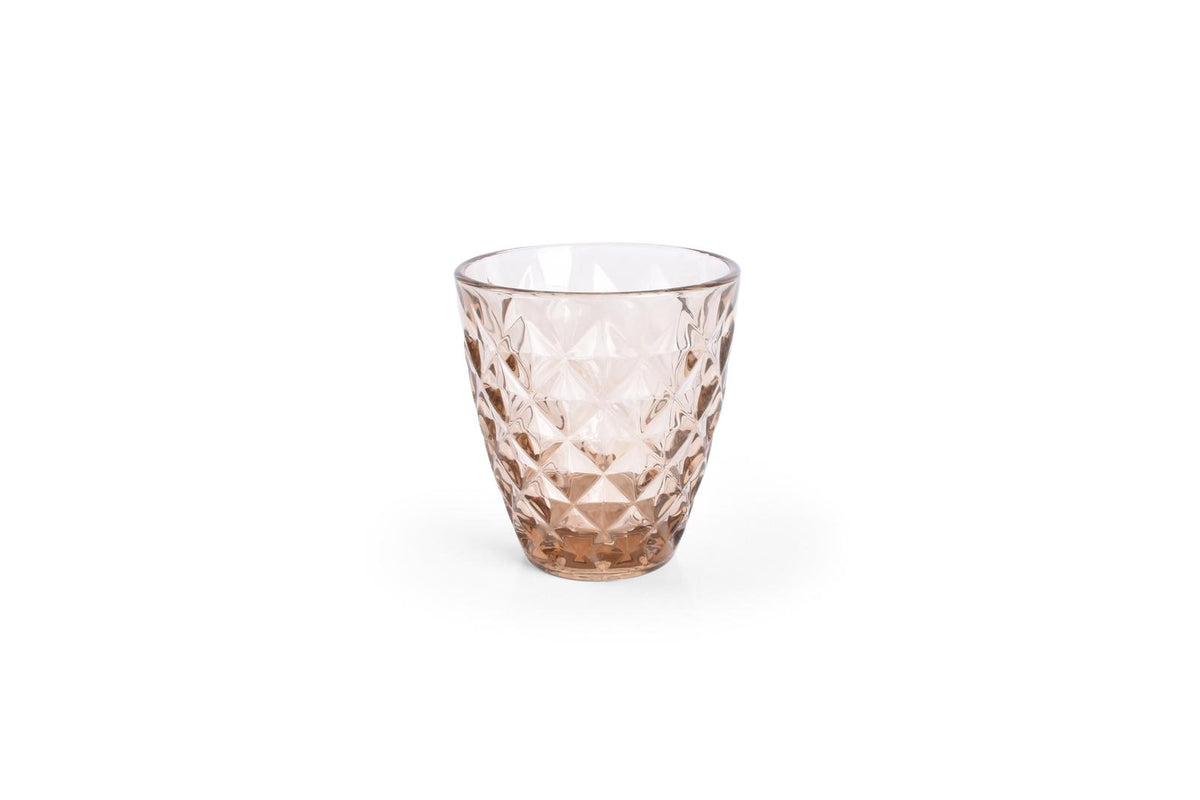 Glas 22cl oker Prisma - set/4