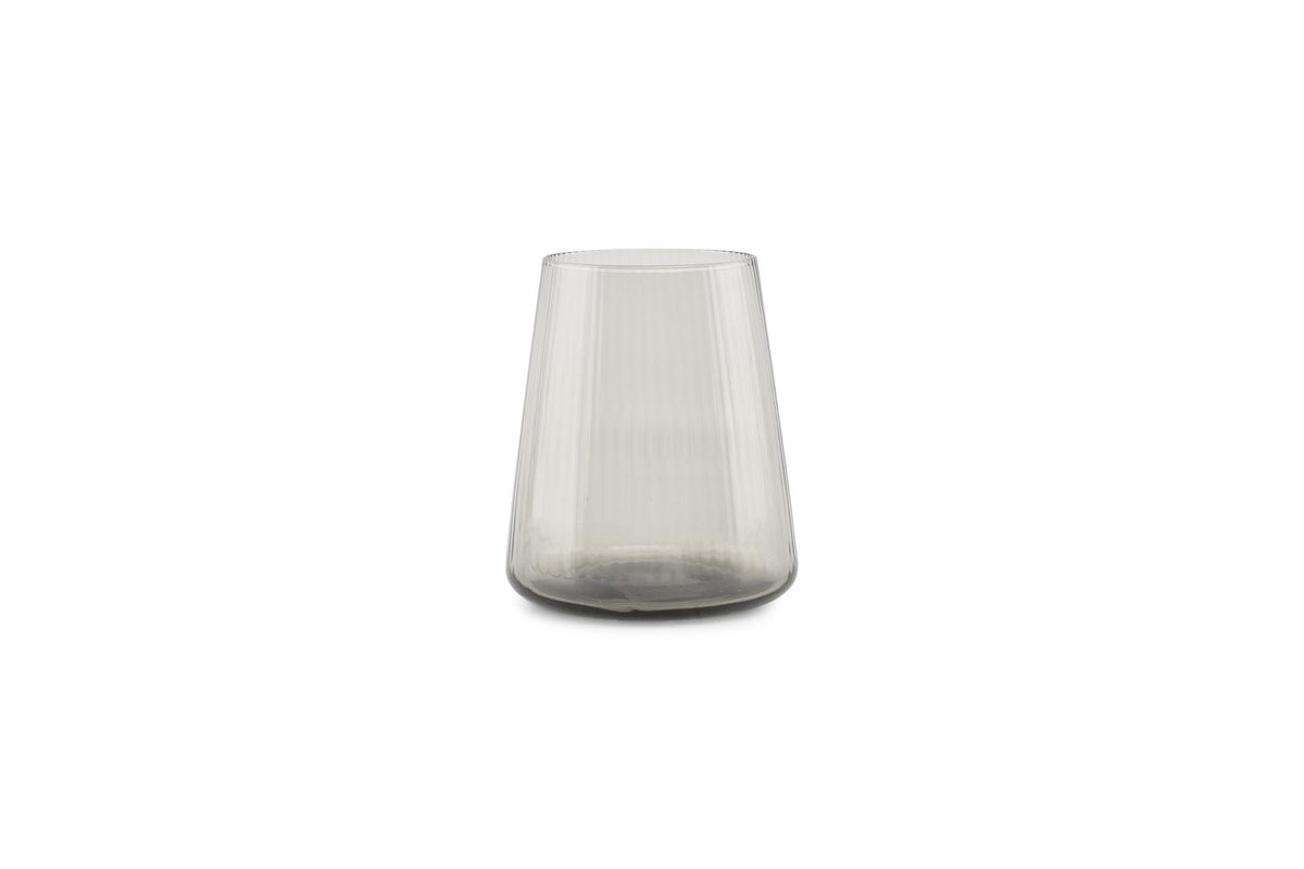 Glas 30cl smoked Ray - set/4