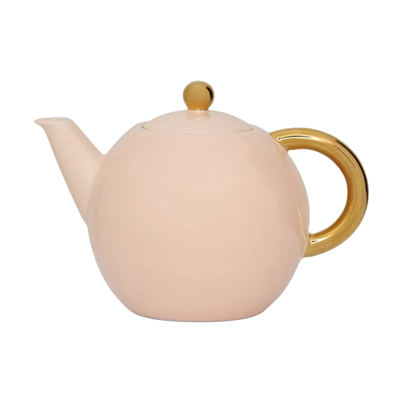 Good Morning Tea Pot Old Pink