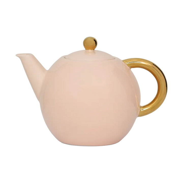 Good Morning Tea Pot Old Pink