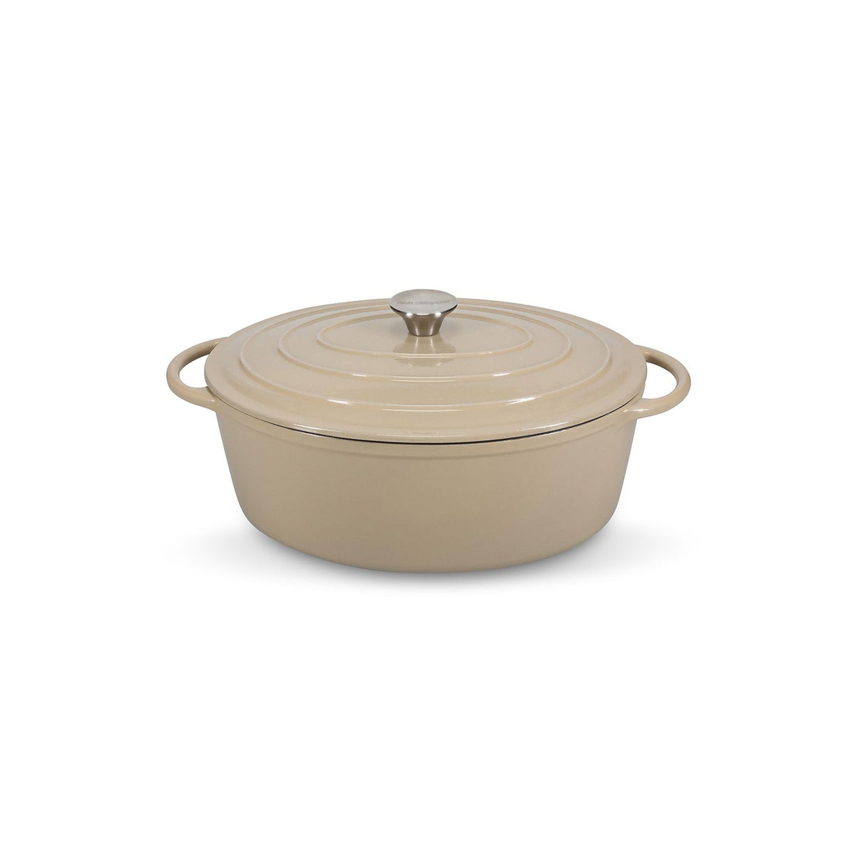 Kookpot 41x26cm gietijzer beige Ferno