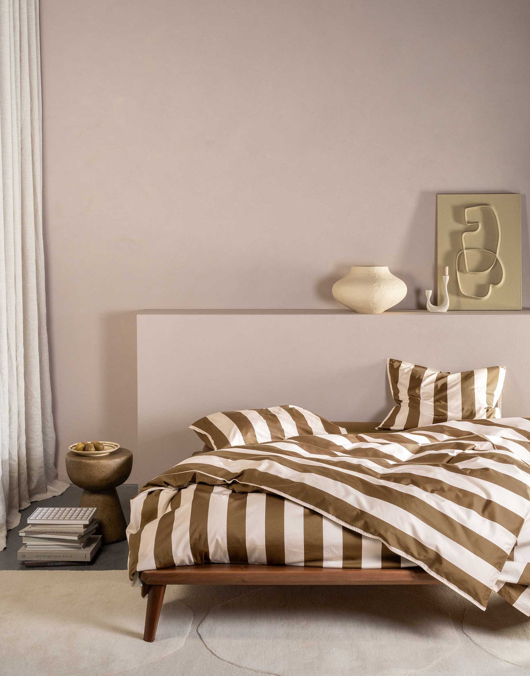 Essenza | Minte Stripe Dekbedovertrek 240x220
