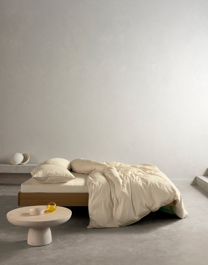 Essenza | Minte Dekbedovertrek - 2p set 200x220+2/60x70, Oatmeal