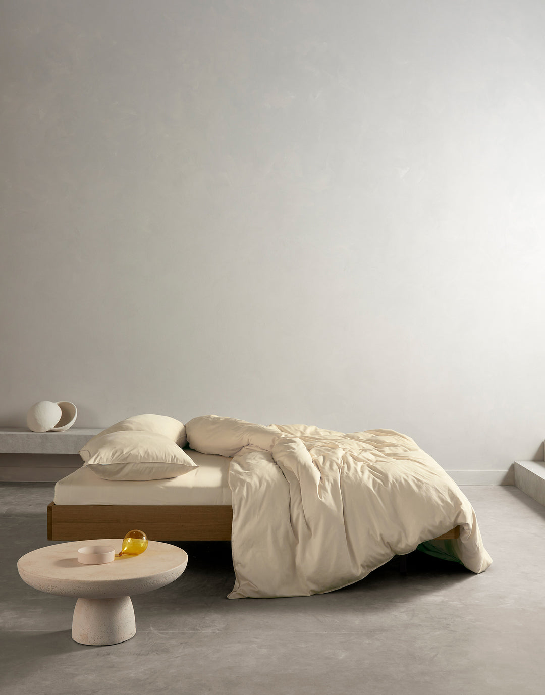 Essenza | Minte Dekbedovertrek - 2p set 260x220+2/60x70, Oatmeal