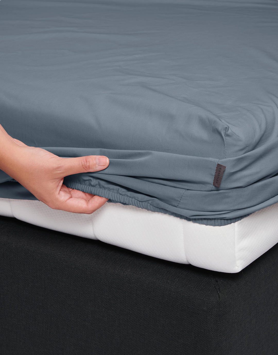 Essenza | Minte Hoeslaken - 160x200, Denim Blue