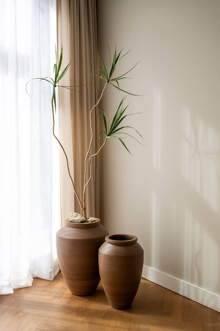 Pottery Pots - Bloempot Dafni L, Wortelbruin