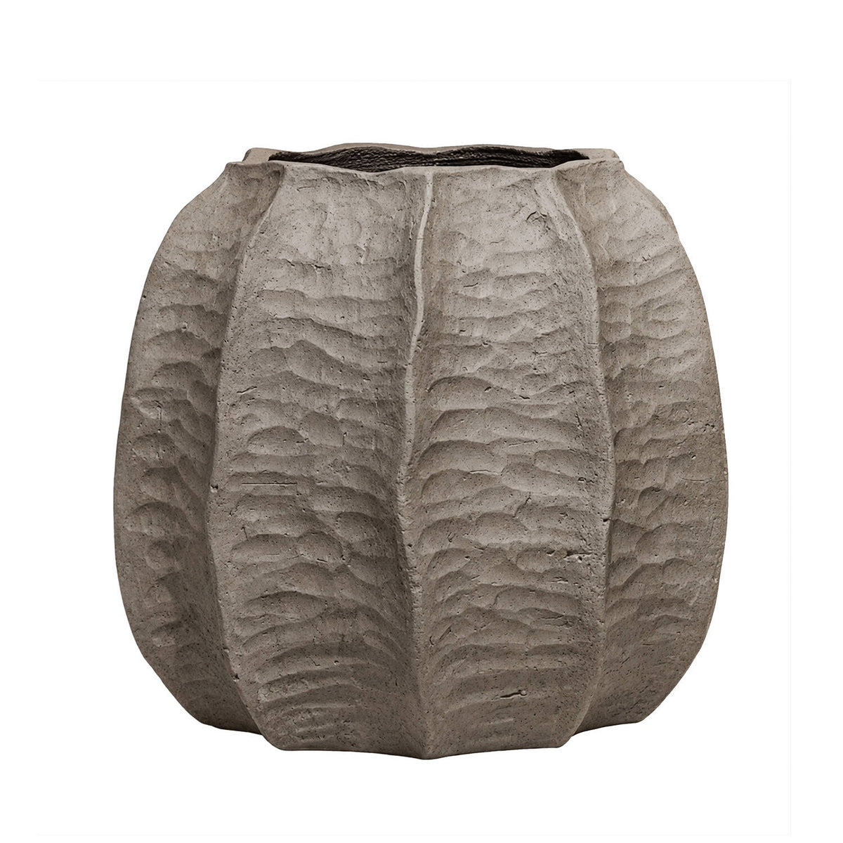 Pottery Pots - Bloempot Gobi Mid L, Gebrande Omber