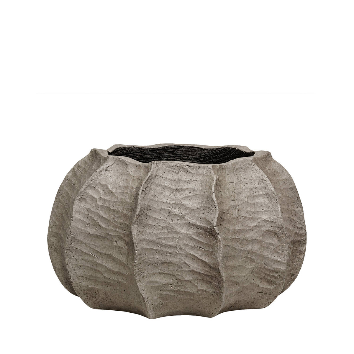Pottery Pots - Bloempot Gobi Low L, Gebrande Omber