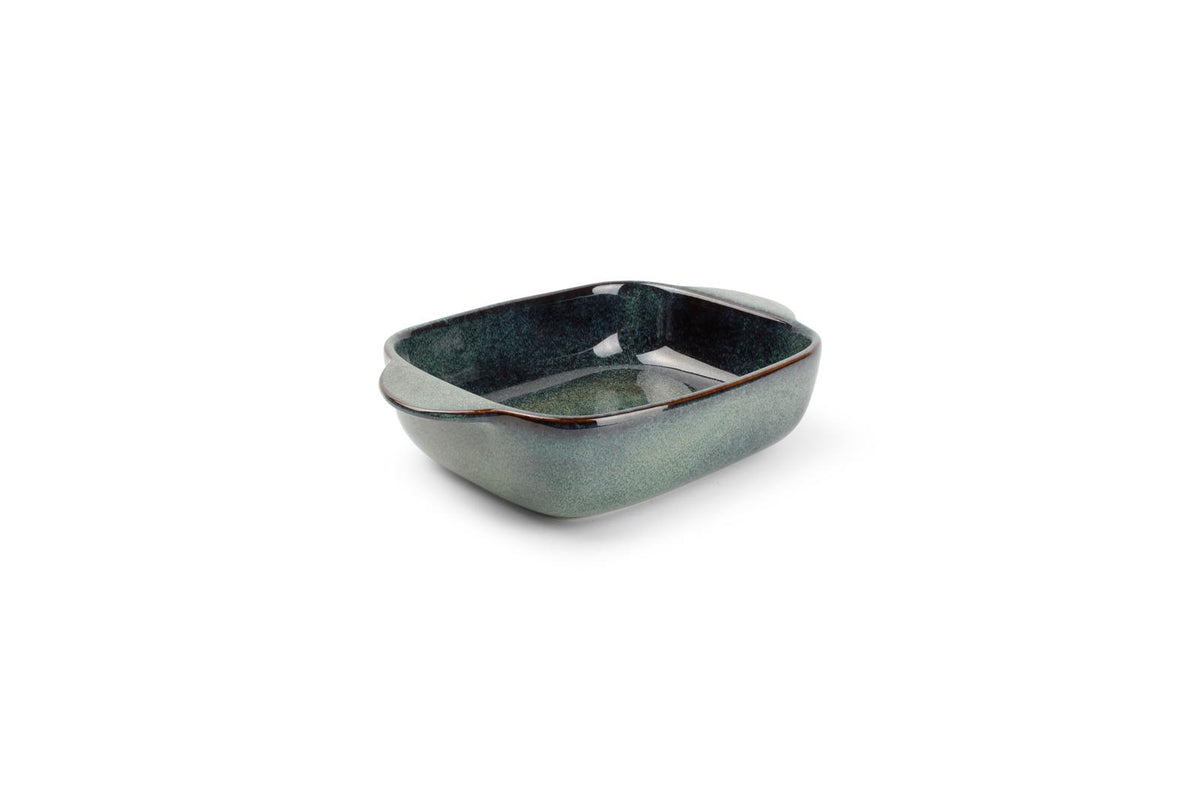 Ovenschaal 25/19,5x16,5xH6cm groen/blauw Meridian