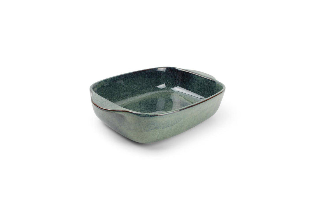 Ovenschaal 32/25,5x20,5xH7cm groen/blauw Meridian