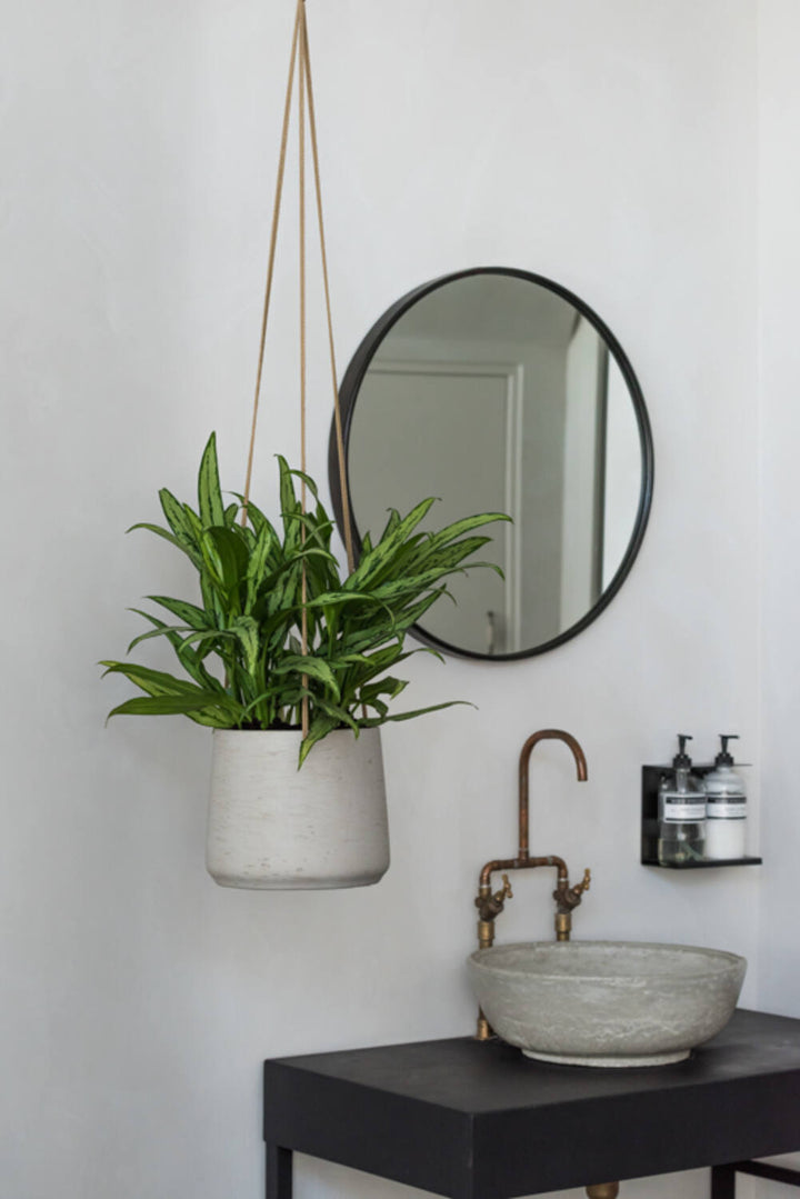 Pottery Pots - Bloempot Patt XL (hanging) Grey Washed, Grijs Washed