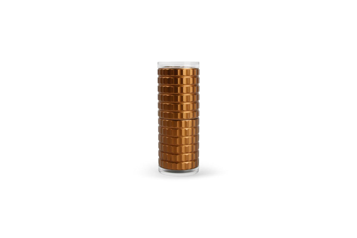 Peper/zoutmolen H12,5cm geribbeld rosé goud Savor
