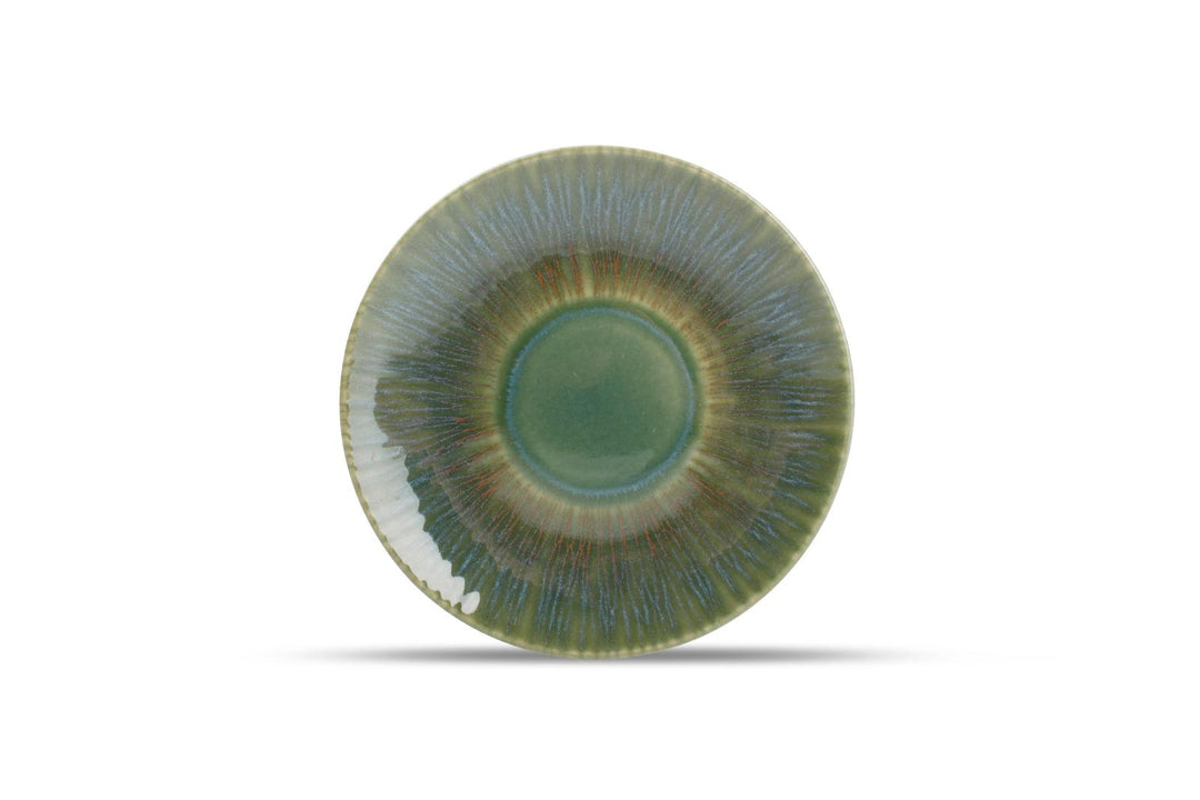 Plat bord 21cm groen Luce - Set van 4