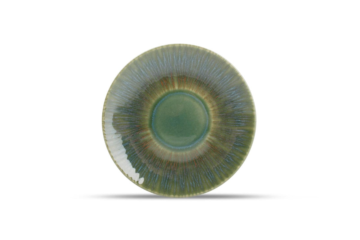 Plat bord 21cm groen Luce - Set van 4