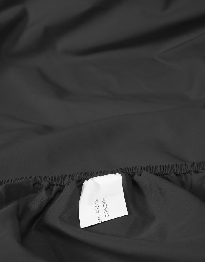 Essenza | Premium Percale Hoeslaken - 90x210, Antraciet