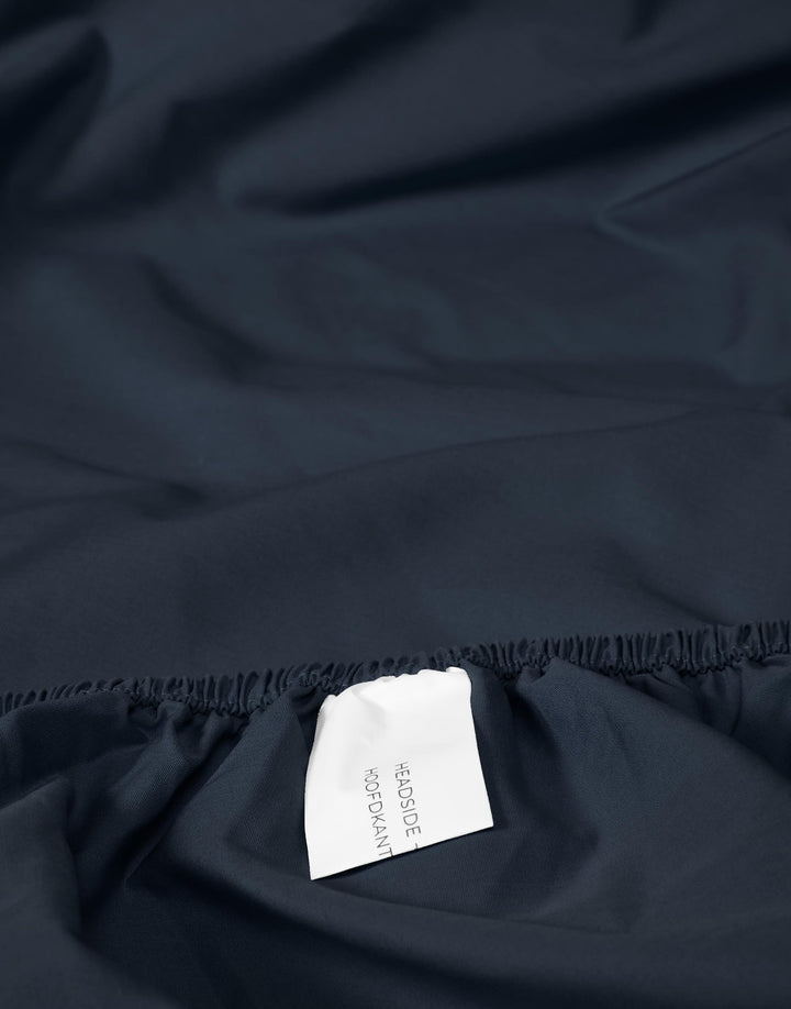 Essenza | Premium Percale Hoeslaken - 90x210, Nightblue