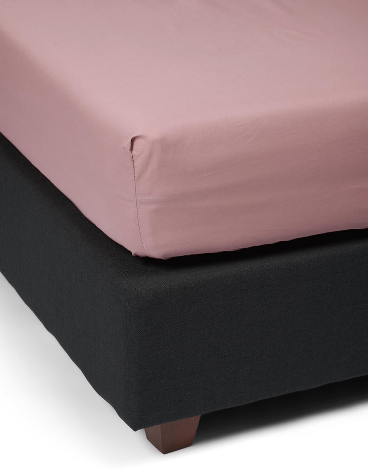 Essenza | Premium Percale Hoeslaken - 100x200, Woodrose