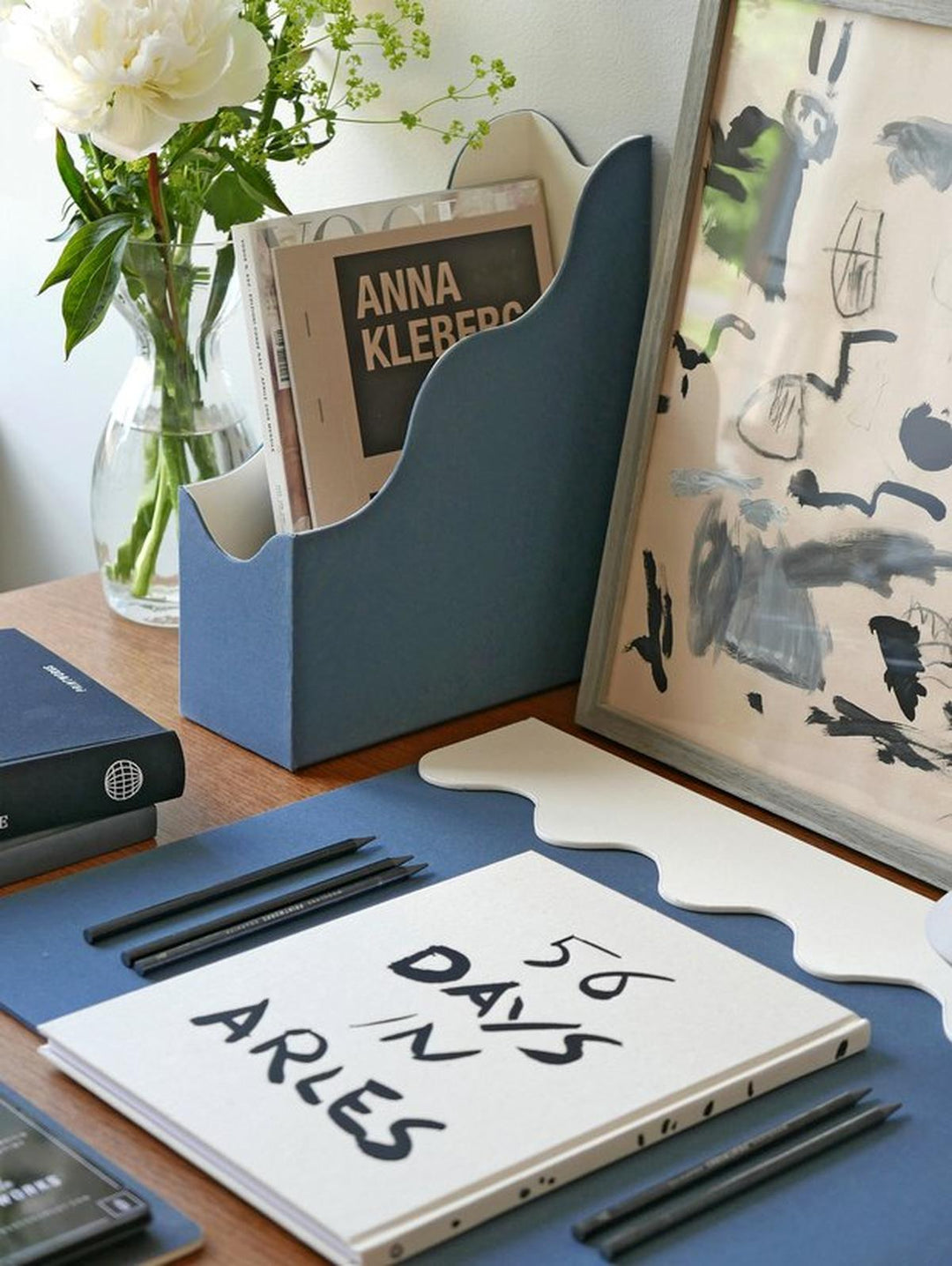Printworks Bureau Onderlegger - Blauw/Crème