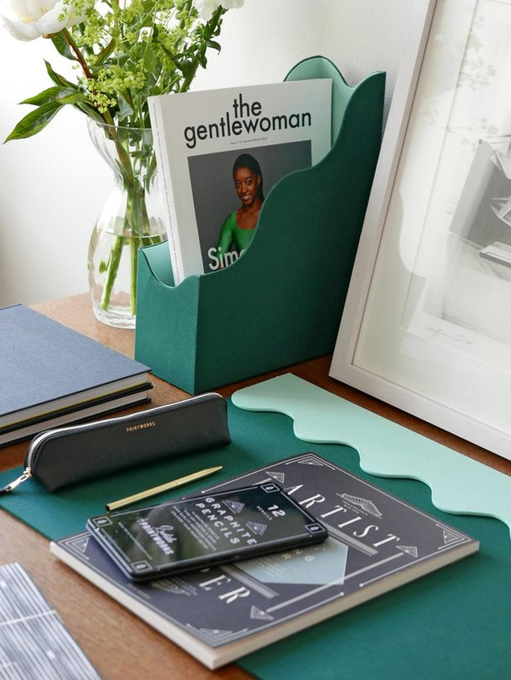Printworks Bureau Onderlegger - Groen/Turquoise