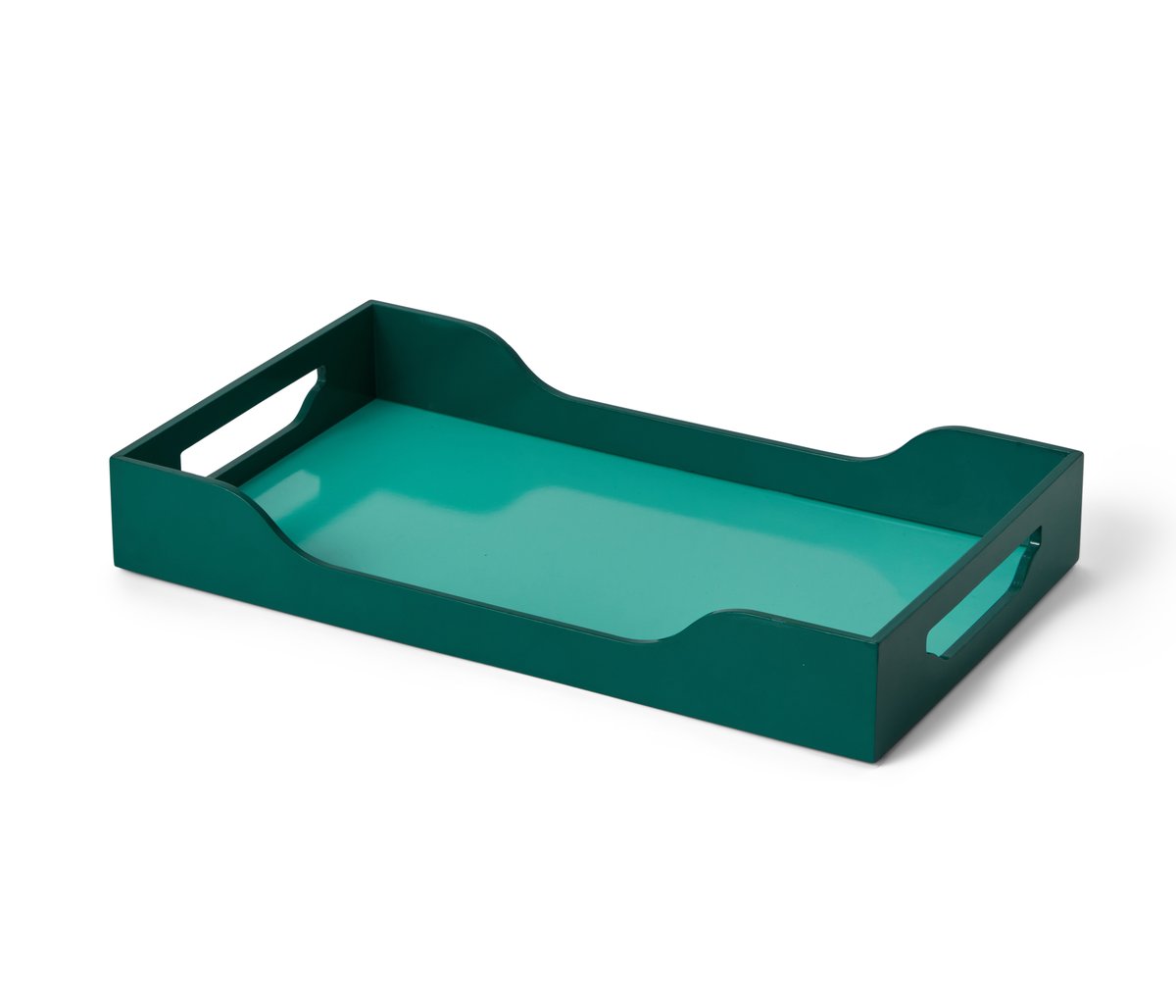 Printworks Dienblad M gelakt - Turquoise/Groen
