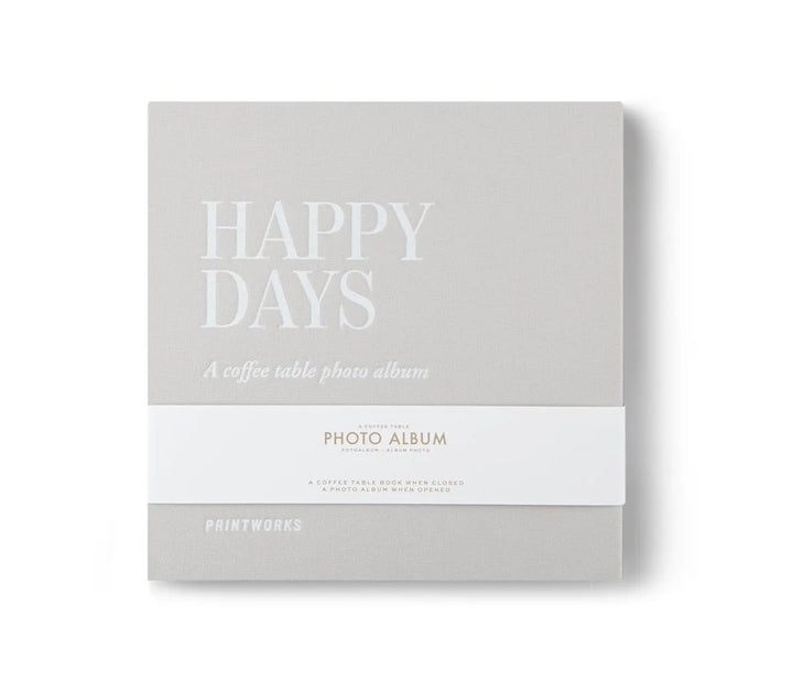 Printworks Fotoalbum S - Happy Days - Grijs
