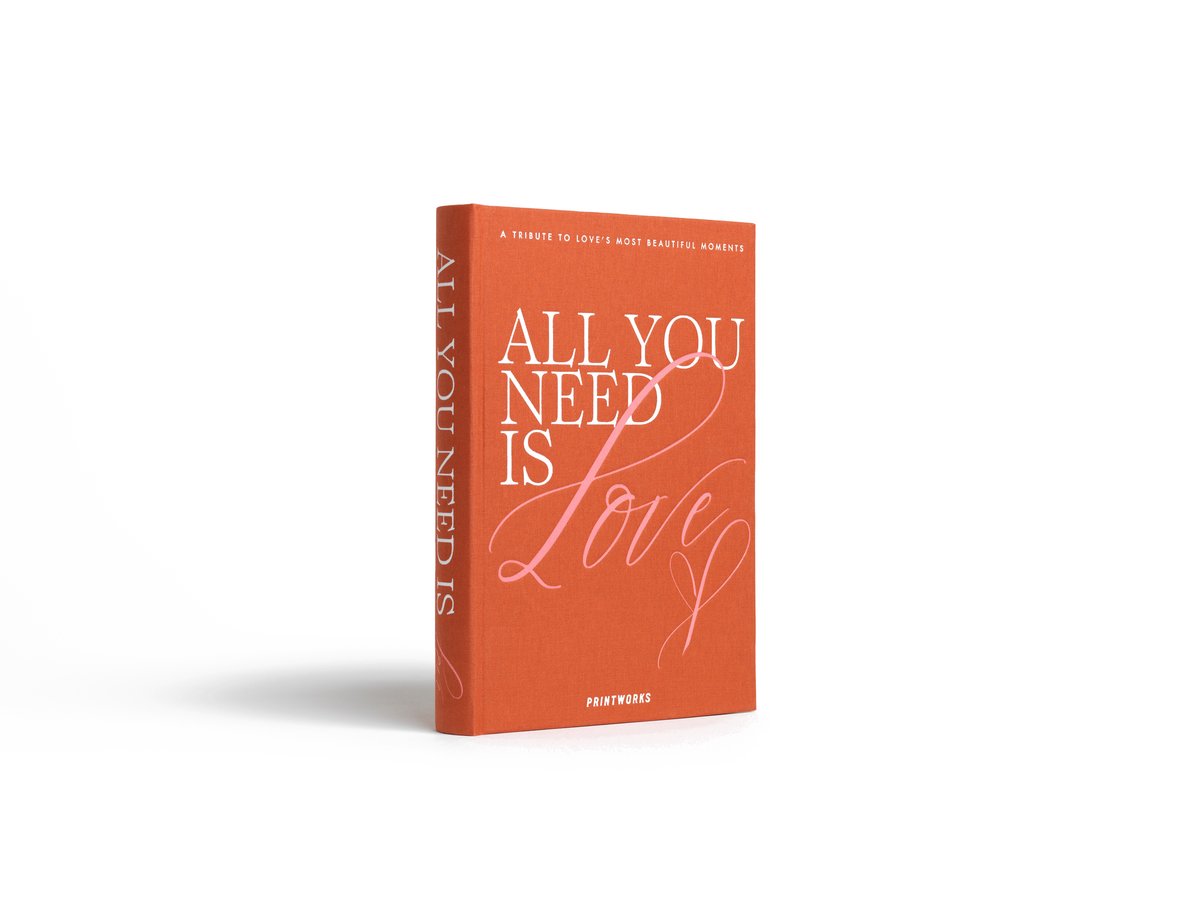 Printworks Fotoboek - All You Need is Love - Oranje