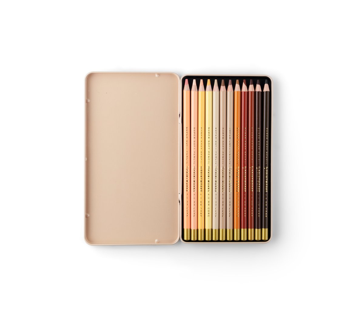 Printworks Kleurpotloden set van 12 - Skin tone