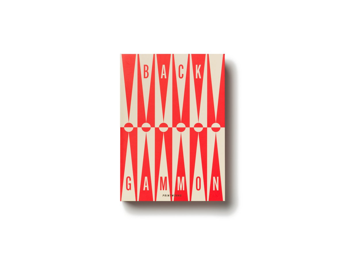 Printworks Spel Classic - Art of Backgammon - Rood/Crème