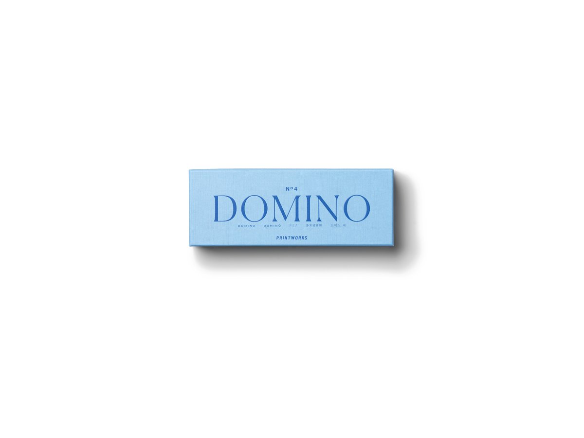 Printworks Spel Classic - Domino - Blauw