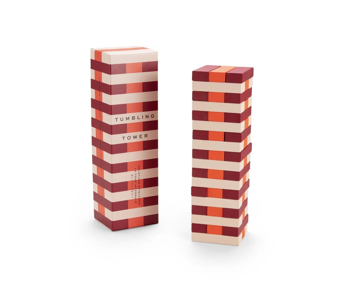 Printworks Spel Play - Tumbling Tower - Rood/Oranje