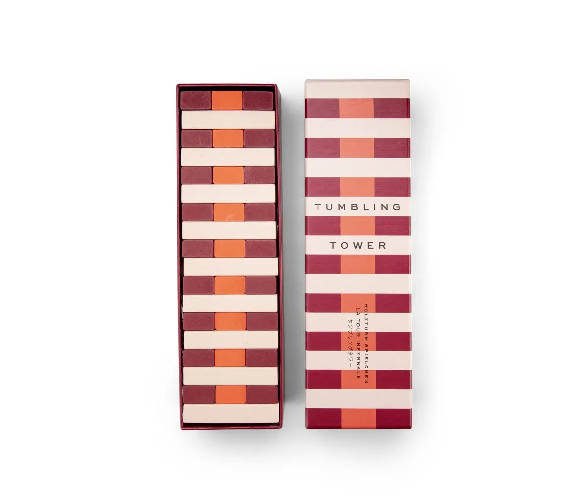 Printworks Spel Play - Tumbling Tower - Rood/Oranje