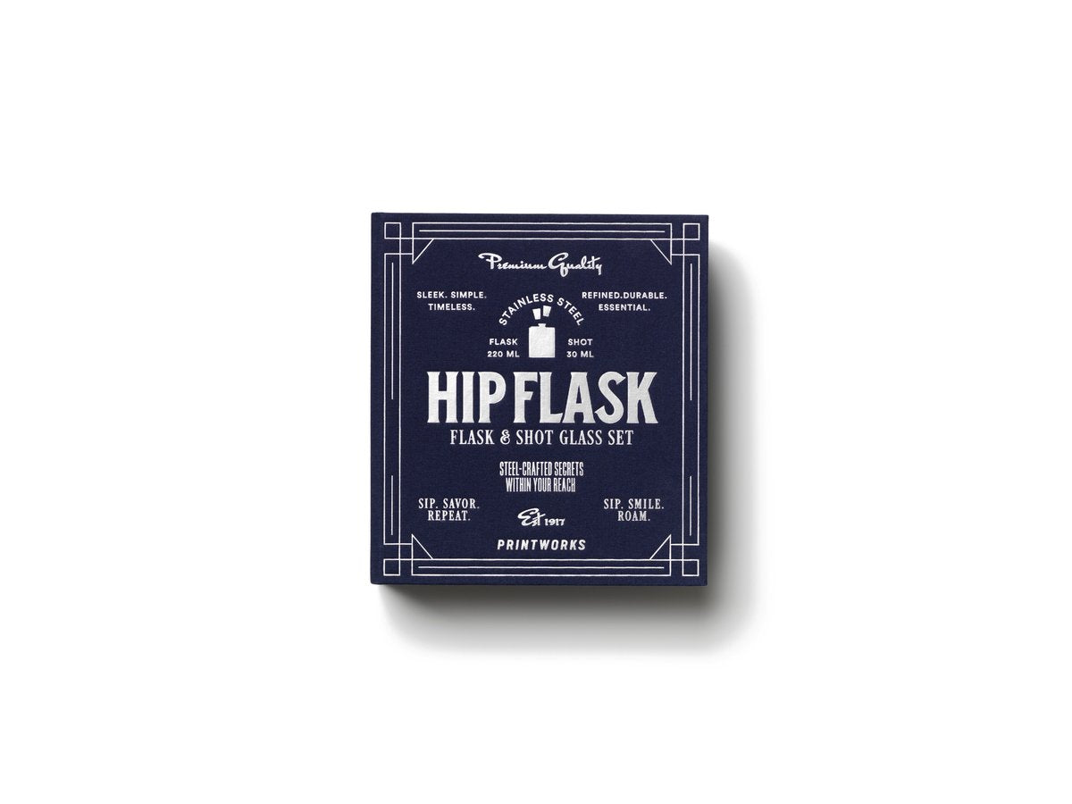 Printworks The Essentials - Hip Flask - Donkerblauw