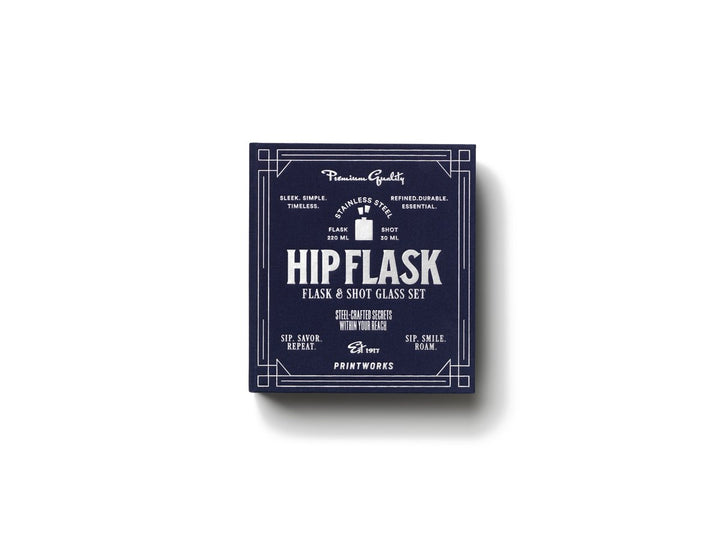Printworks The Essentials - Hip Flask - Donkerblauw