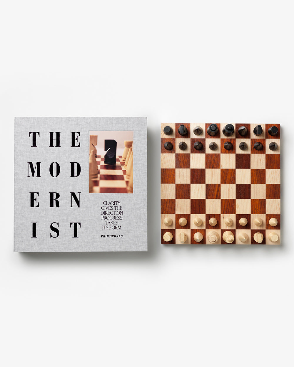 Printworks - Spel - Chess Wood - The Modernist