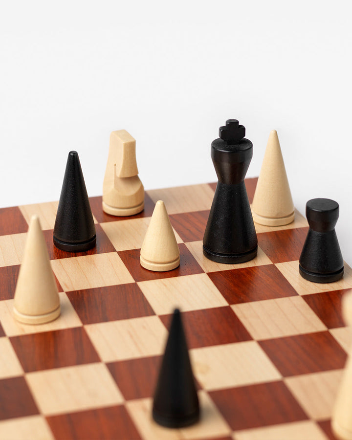 Printworks - Spel - Chess Wood - The Modernist