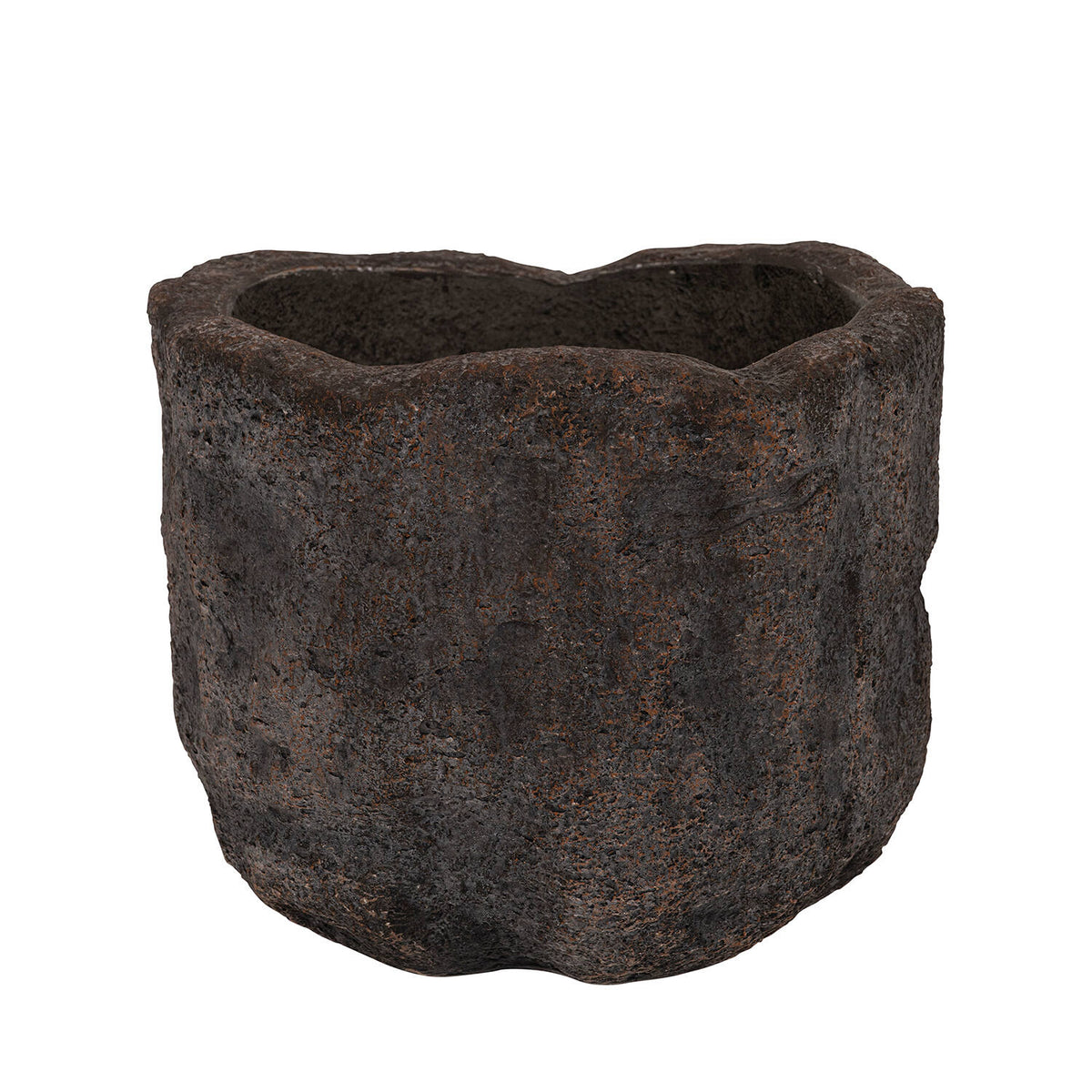 Pottery Pots - Bloempot Mesa L, Fossiel Donkergrijs