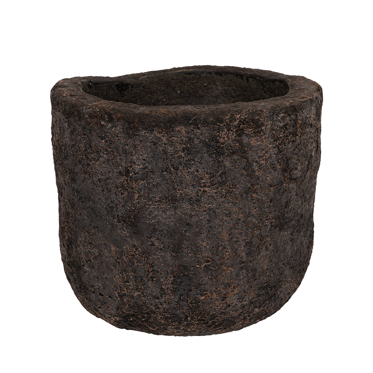 Pottery Pots - Bloempot Hollow S, Fossiel Donkergrijs