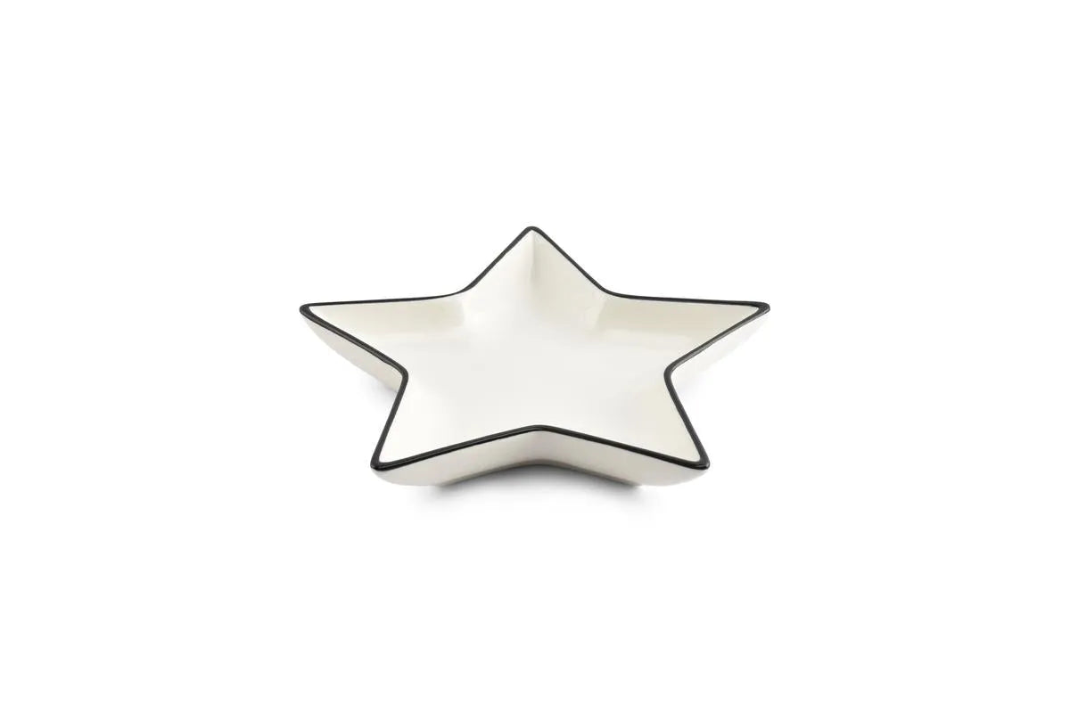 Salt & Pepper - Kom 15xh3cm Ster Wit Nero - Set van 4
