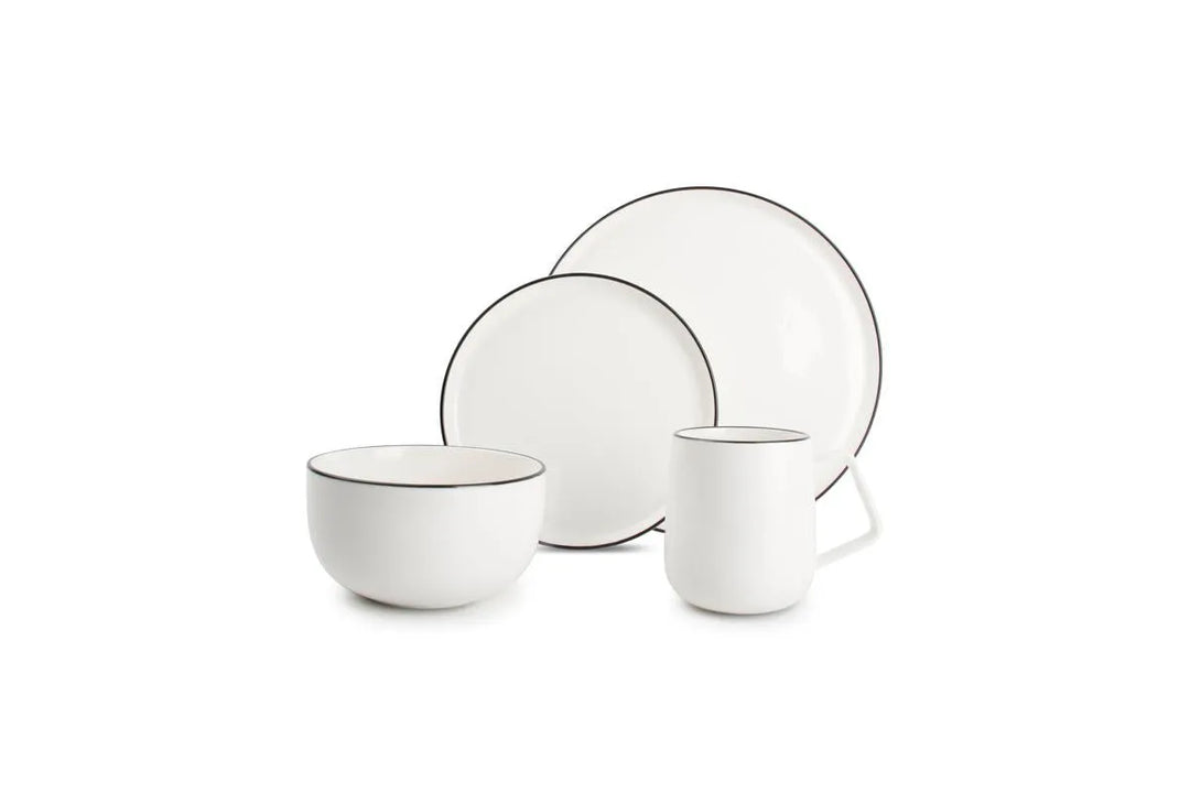 Salt &amp; Pepper - Porselein Serviezen Servies 16-delig Wit Studio Base