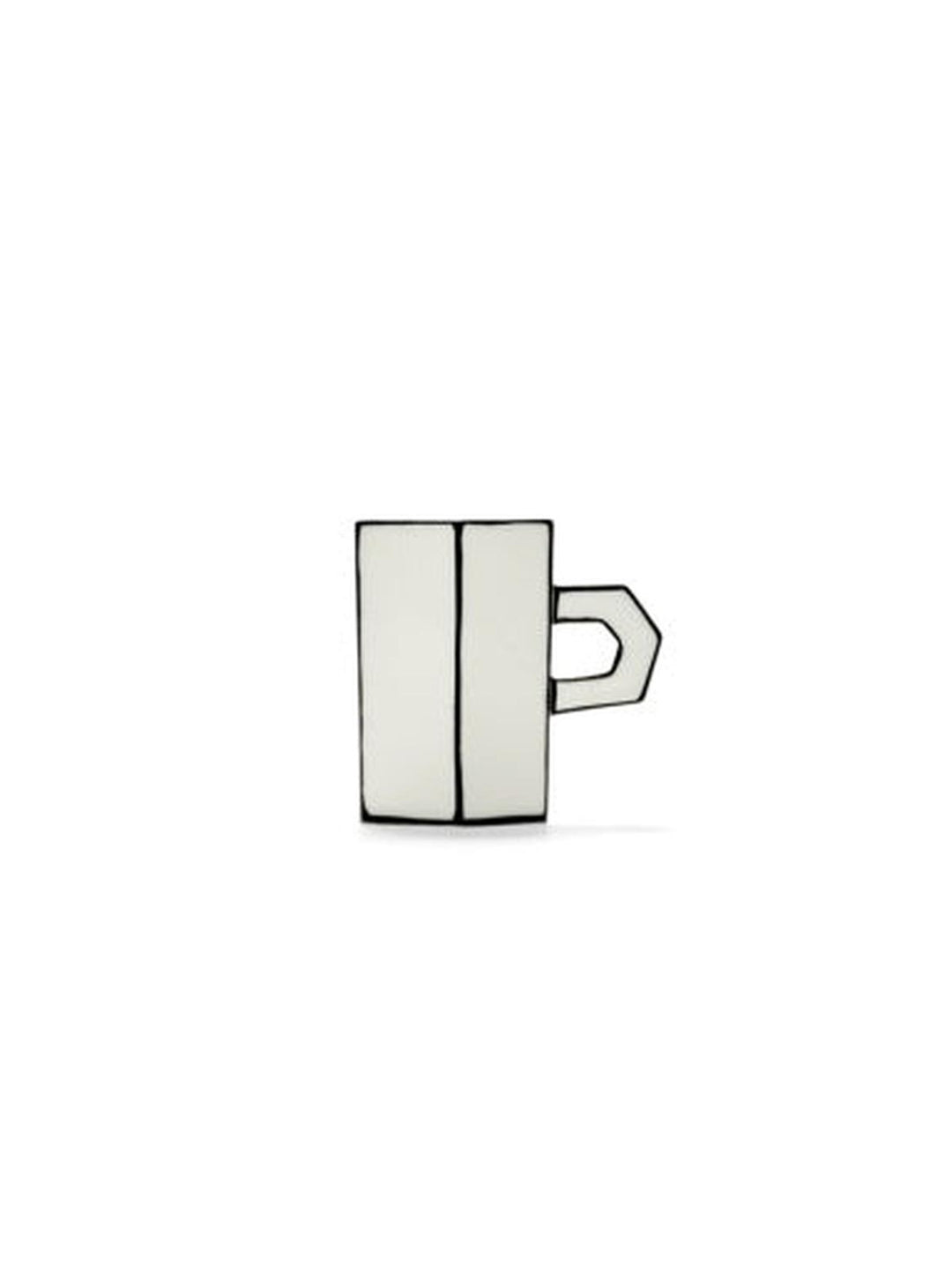 Serax - Annebet Philips - Dubbele Espressokopje Wit/Zwart - Set van 2