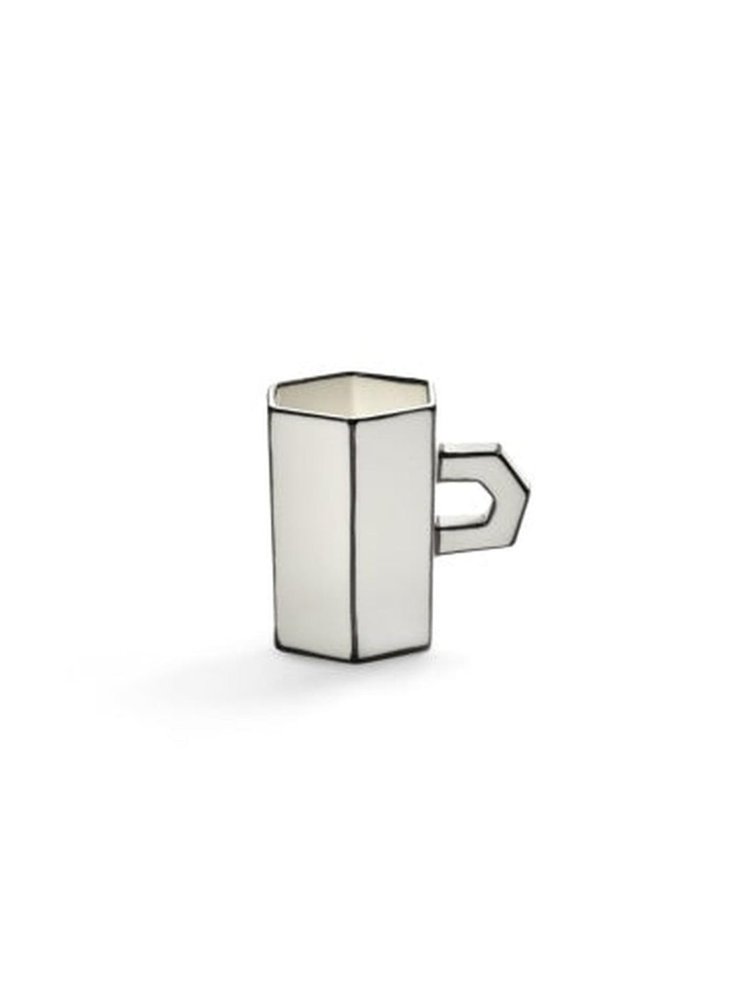 Serax - Annebet Philips - Dubbele Espressokopje Wit/Zwart - Set van 2