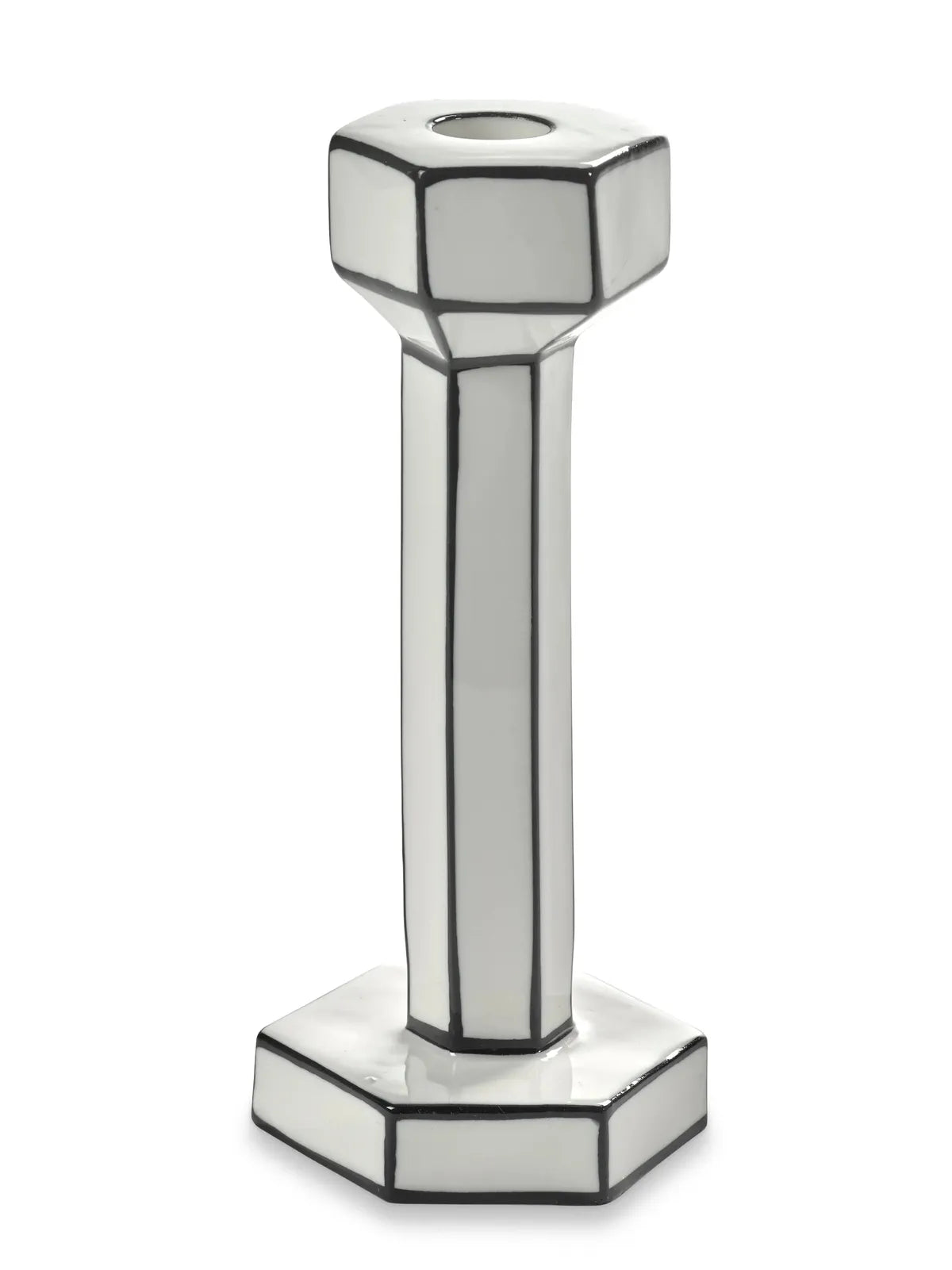 Serax - Annebet Philips - Kaars Wit/Zwart Holder L