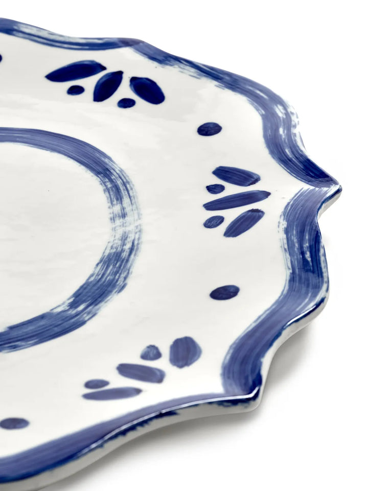 Serax - Annebet Philips - Serveerbord Wit Blauw 02 Line-up