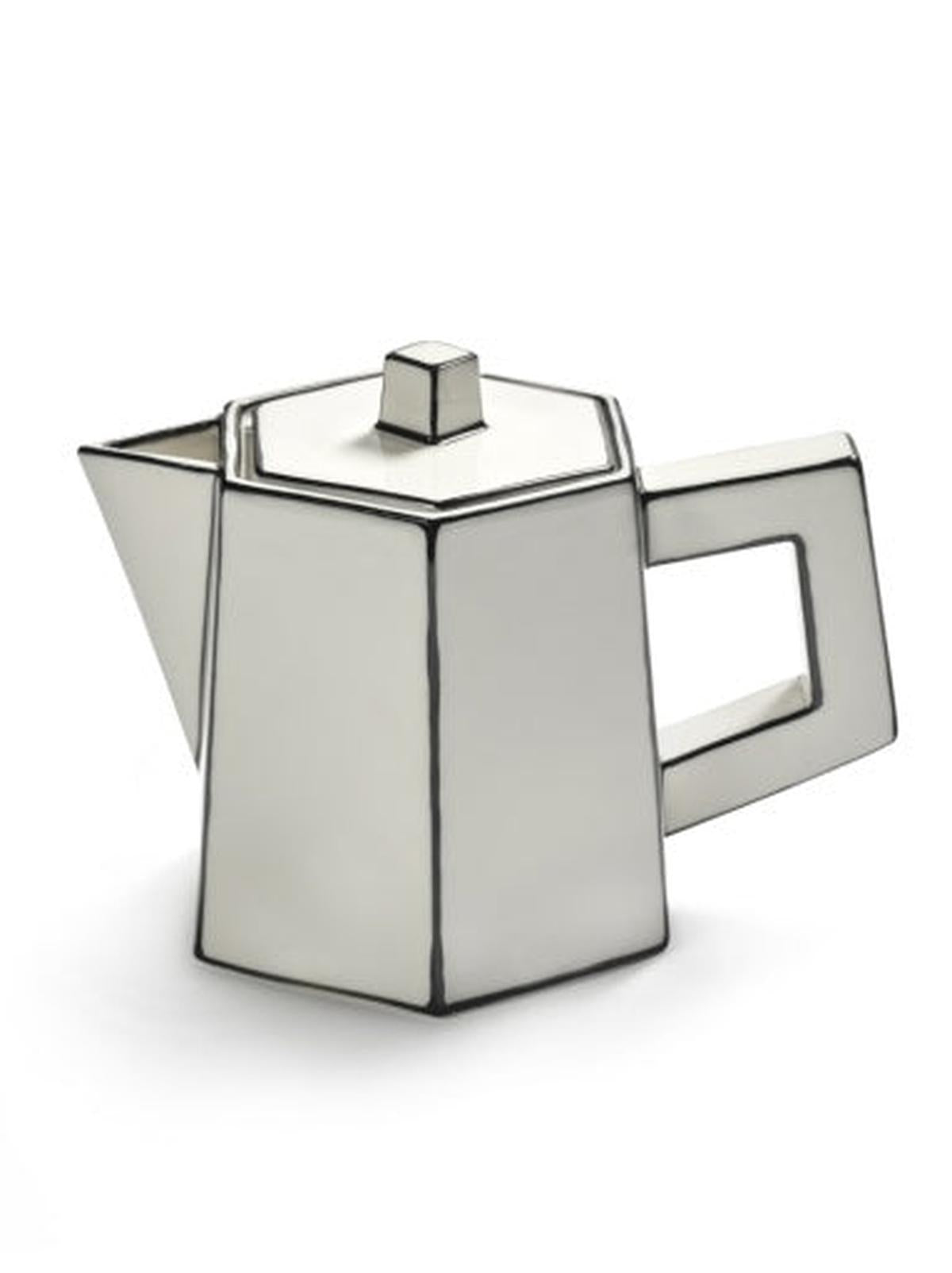 Serax - Annebet Philips - Theepot Wit/Zwart Carte Blanche