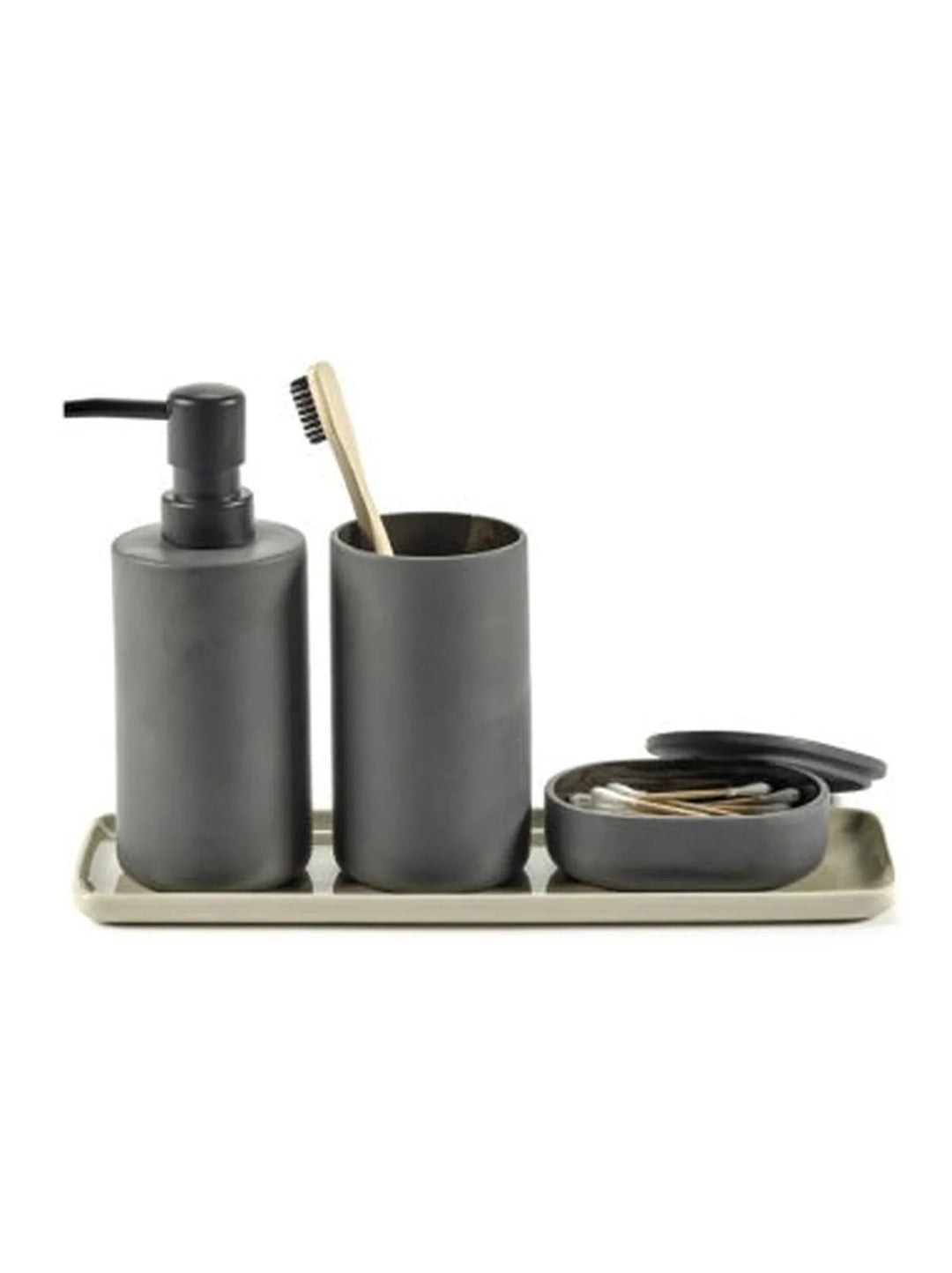 Serax - Bertrand Lejoly - Badkameraccessoires Zeepdispenser Donkergrijs Cose
