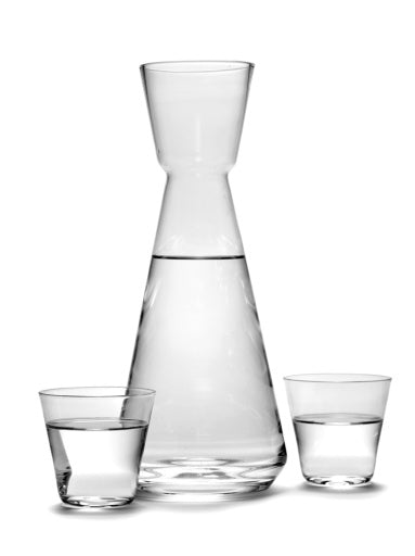 Serax - Charles Kaisin - KARAF 215 CL + 2 GLAZEN 30 CL NERO